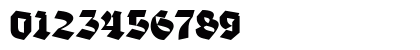 Blackther Regular Numeric Preview