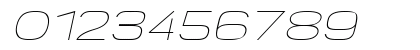 Borndia Light Italic Numeric Preview