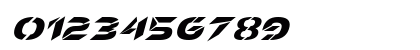 Crypto Hunter Slant Italic Numeric Preview
