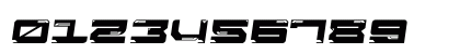 Dynatron Slant Regular Numeric Preview