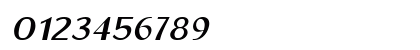 Emerald Crown Light Italic Numeric Preview
