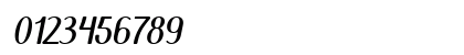 Mamzelle Italic Numeric Preview