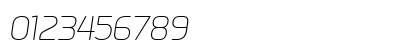 Metropia Light Italic Numeric Preview