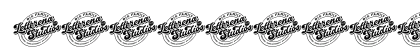 Morietta Garden DEMO VERSION Italic Numeric Preview