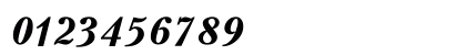 Peterburg Bold Italic Numeric Preview