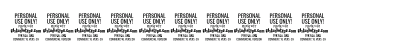 Triorange - Personal Use Bold Numeric Preview