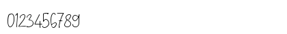 Tani Script Regular Numeric Preview