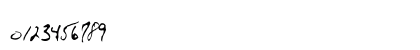 B. Springsteen Handwriting Regular Numeric Preview