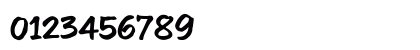 Zombie Brush Regular Numeric Preview