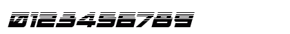Ace of Swords Halftone Italic Regular Numeric Preview