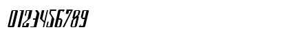 Archnemesis Expanded Italic Regular Numeric Preview