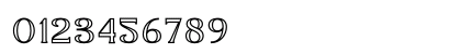 GARAVEN OUTLINE Regular Numeric Preview