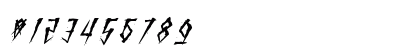Brutal Brushstrokes One Regular Numeric Preview