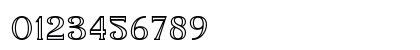 GARAVEN OUTLINE Regular Numeric Preview