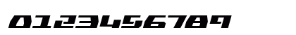 Yamato Class Expanded Italic Regular Numeric Preview