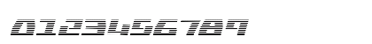 Yamato Class Gradient Italic Regular Numeric Preview