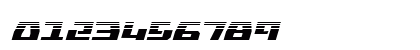 Yamato Class Halftone Italic Regular Numeric Preview
