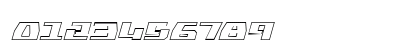 Yamato Class Outline Italic Regular Numeric Preview