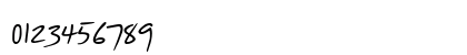 PT Script Lightning Regular Numeric Preview