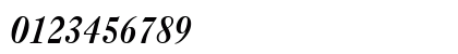 QTCaslan Bold Italic Numeric Preview