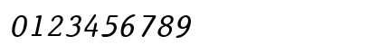 QTPristine Italic Numeric Preview
