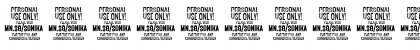 Sonika PERSONAL USE Regular Italic Font