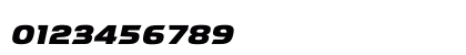 Ritafurey Bold Italic Numeric Preview