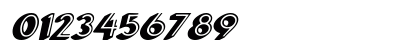 KiraShadow Bold Italic Numeric Preview