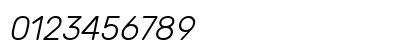Rubik Light Italic Numeric Preview