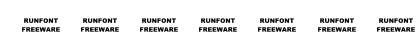 RUNFONT Regular Numeric Preview