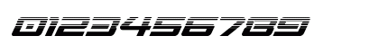 Sabre Shark Halftone Regular Numeric Preview