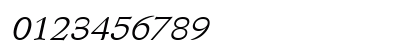 Schroeder Wide Italic Numeric Preview