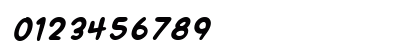 SF Wonder Comic Bold Italic Numeric Preview