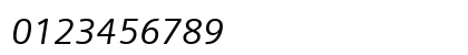 Siemens Sans Italic Numeric Preview