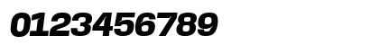 Base Neue ExtBd Wide Obl Italic Numeric Preview
