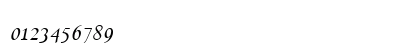 SpectrumMTExpert RomanItalic Numeric Preview