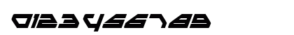 Spylord Bold Italic Numeric Preview