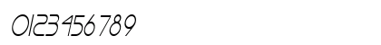 Basque Thin Italic Numeric Preview