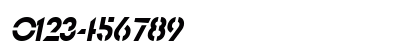 Stencil Sans Italic Preview