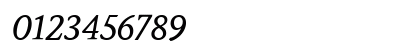Stone Informal Italic Numeric Preview