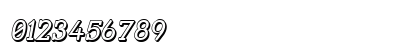 Street Slab - 3D Italic Numeric Preview