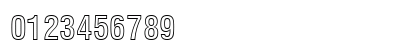 Swis721 BdCnOul BT Bold Outline Numeric Preview