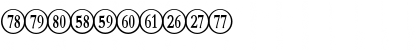 Numberpile Reversed Regular Font