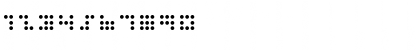 3x3 dots Regular Font