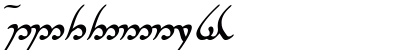 Tengwar Annatar Bold Italic Preview