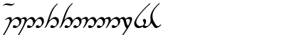 Tengwar Annatar Italic Preview