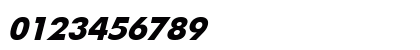 UkrainianFuturis BoldItalic Numeric Preview