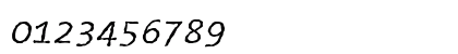The Sans Typewriter- Italic Numeric Preview