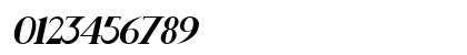 Rider Light Italic Numeric Preview