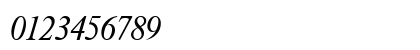 Timmons Italic Numeric Preview